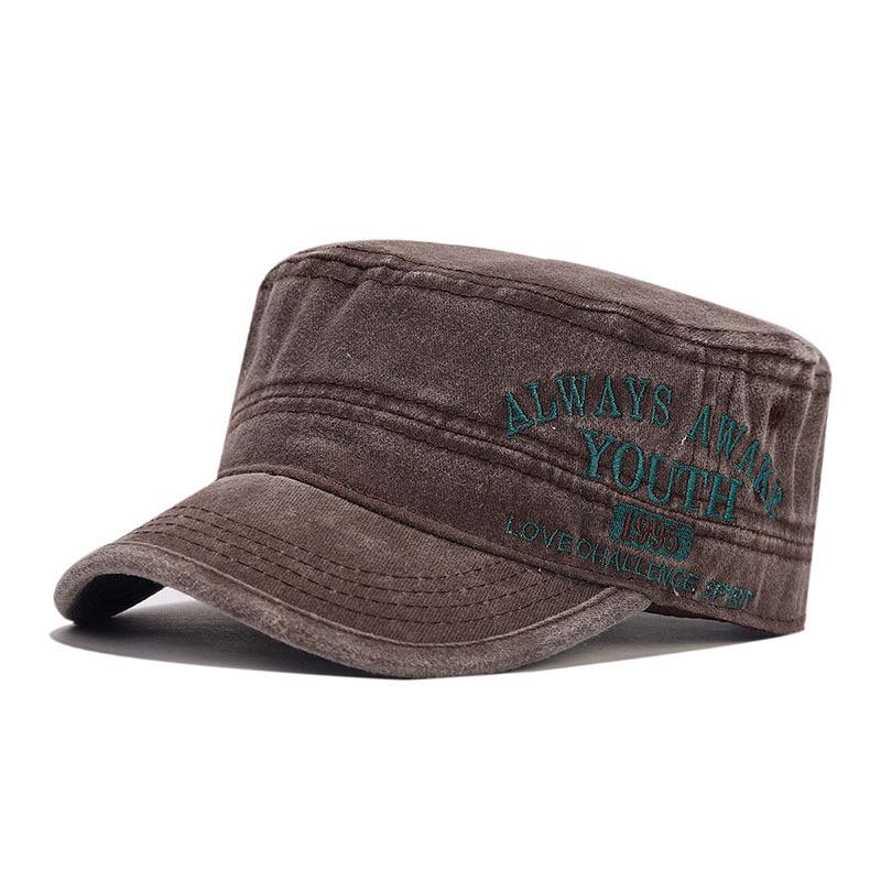 

Spring Flat Top Baseball Hats for Men and Women Soft Top Duck Tongue Hats with Embroidered Alphabet,Fishing Sunshade,Daily Use One Size