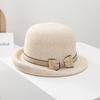 Un Protection Bow Bucket Hat Breathable Elasticity Fishmen Hat Casual Women Outdoor Sun Hats Travel Beach Hats