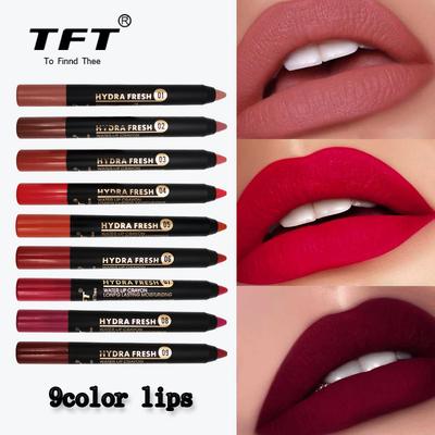 Langanhaltender Lippenstift, wasserfest, glänzend, Lipliner, Kosmetik
