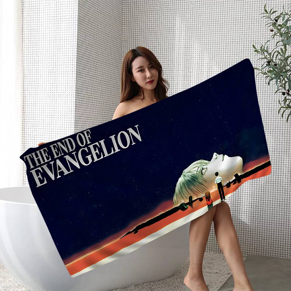 Hot N-Neon G-Genesis E-Evangelion Beach Towel for Girl Microfiber Quick Dry Sand Free Beach Yoga Spa Gym Pool