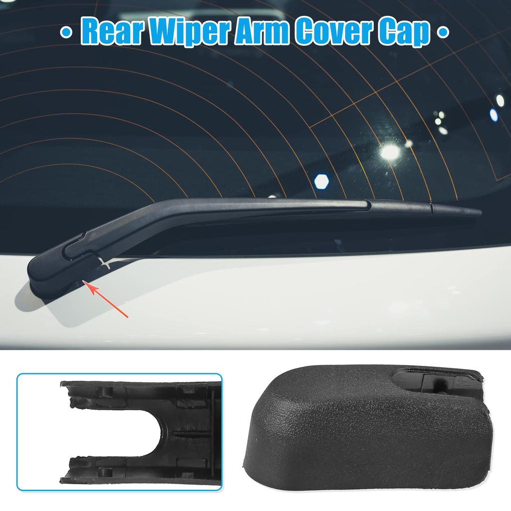 ACROPIX Rear Wiper Arm Nut Cover Cap for Mazda 3 Black 1