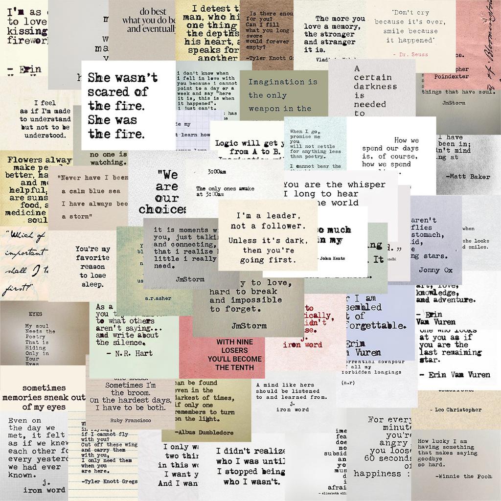 60 Retro Inspirierende Promi-Zitate Graffiti-Aufkleber Dekorieren Koffer DIY Personalisierte Wasserdichte Aufkleber