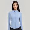Womens Lightweight Zip-Up Yoga Top Long Sleeve Quick-Dry Fitness Jacket Slim Fit Outdoor Workout Shirt