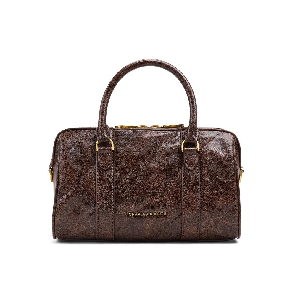 Charles & Keith Multi-Way Chain PU Boston Bag Women handbags CK2-30151559