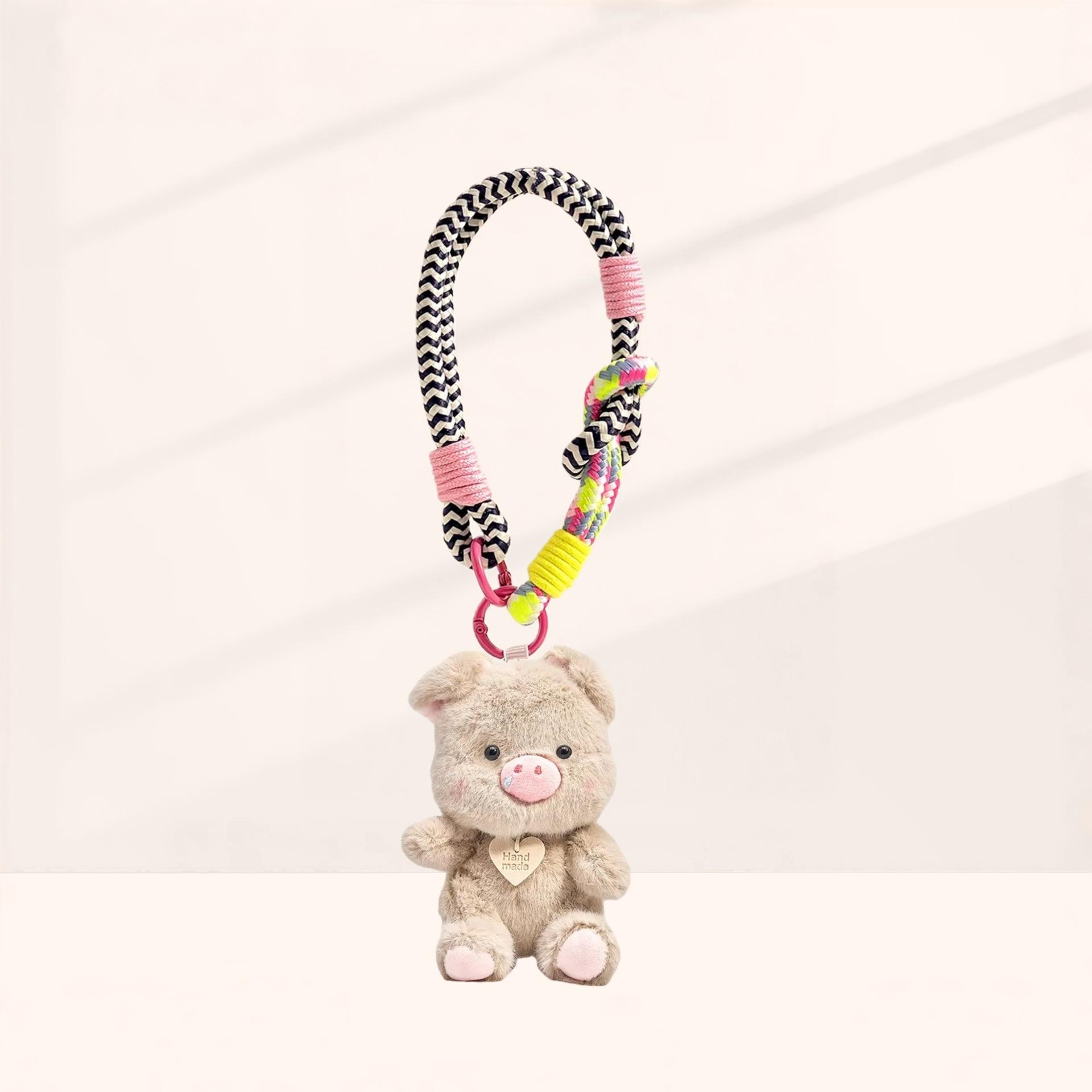Soft Cute Snot Pig Doll Plush Bag Small Pendant Cartoon Couple Small Doll Schoolbag Pendant Car Keychain