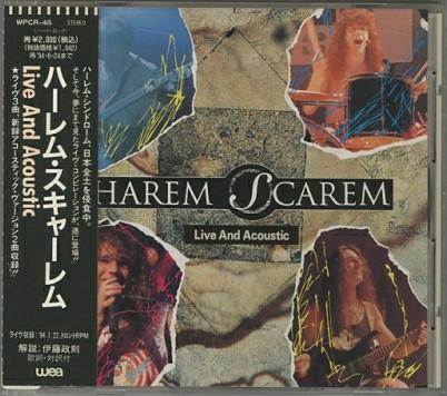 

CD HAREM SCAREM - Live And Acoustic WPCR46 WEA 1994 Japan Rock Used