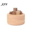 Safe Fireless Fragrance Diffuser Wooden Essential Oil Diffuser, Beech Wood Aromatherapy Micro-landscape Small Round for Home Offices Cars Yoga