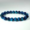 Blue Tiger Eye Bracelet Natural Stone Beads Stretch Bracelet for Women Crystal Jewelry