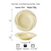 LISMins Nordische Keramik Jades Blatt Suppenteller (2er-Pack)