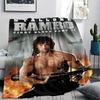 1 Pezzo Coperta di Flanella con Stampa Rambo First Blood, Alta qualità Confortevole per Tutte le Stagioni, Arredamento per la Casa, Calore e Comfort, Perfetta per Regali