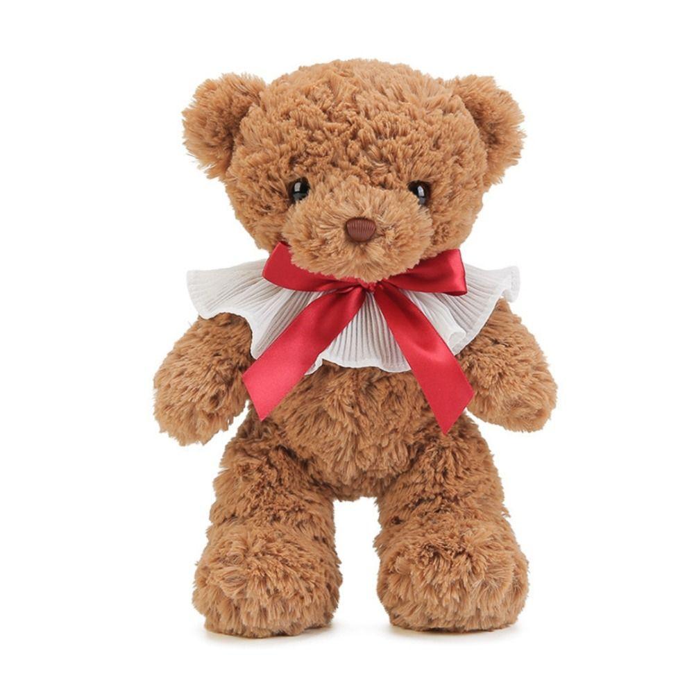 Kawaii Curly Monica Bear Plush Toys Party Hats Stuffed Animals Cute Bear Doll Toys Bowknot Rouge Hug Bear Plush Toy Children