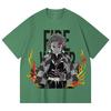230 Gsm 100% Cotton Demon Slayer V116 Tanjiro Print Unisex Heavy Cotton T Shirt