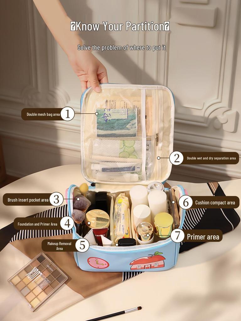 Dopamine Style Travel Cosmetic Organizer Bag