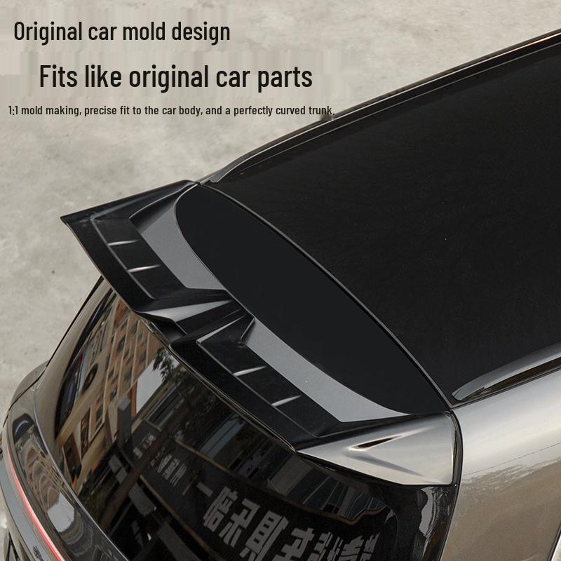 Upgrade Li Auto L6/L7/L8/L9 with Black Warrior MC sports rear and top wing kit, no drilling needed.