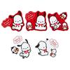 Sanrio Sanrio Pochacco klistremerkesett 35-årsjubileum rødt bånd Designsegl Pochacco Pochacco Skrivesaker Skrivesaker klistremerke 35-årsjubileum Bursdag