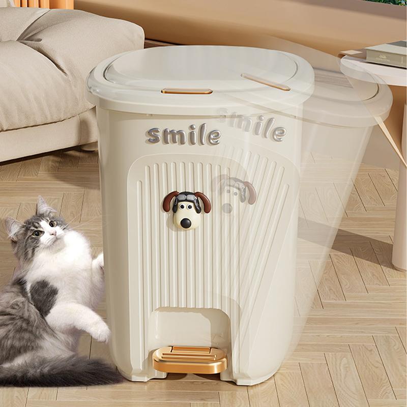 Trash Can With Lid Kitchen Standing Trash Can Large-Capacity Bin Dustbin Bathroom Bucket Toilet Wastebasket Household Items