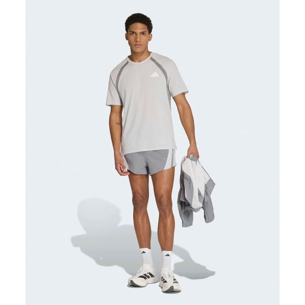 adidas Adizero Archive Quick-Dry Color-Block Training Fitness Short Sleeve Running T-Shirt Men Tops KG9748