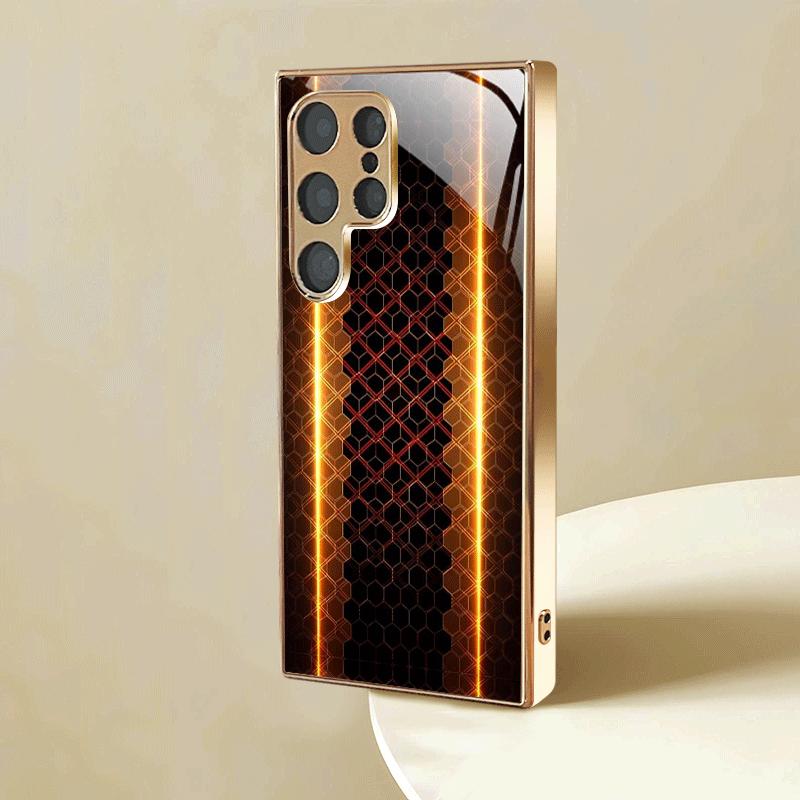 High-end PhoneCase Electroplated Glass TPU PhoneCase for Samsung Galaxy S26 S25 S24 S23 S22 S21 FE Ultra Plus Dropresistant