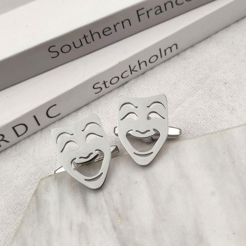 

Smiling Joker Cufflinks Cross Border Creative New Product French Shirt Peripheral 14k серебряный
