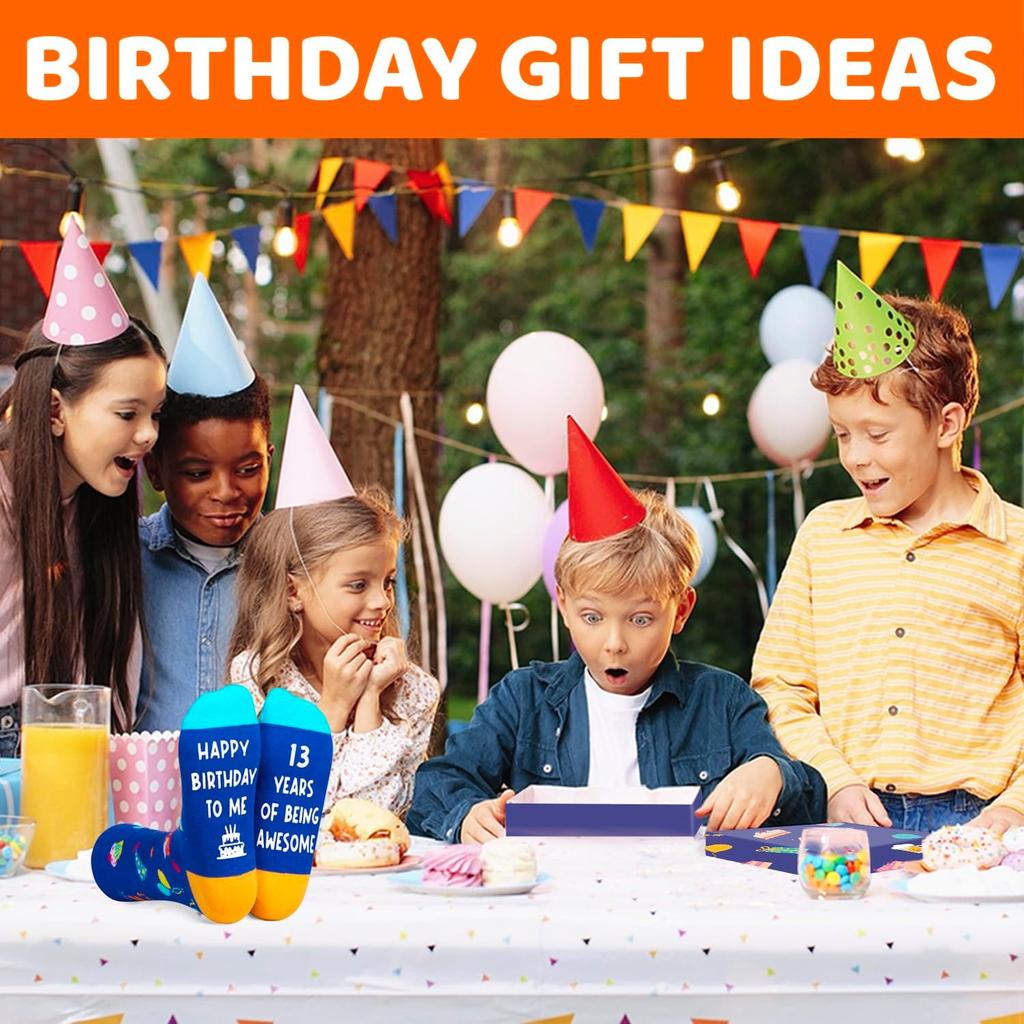 Zmart Birthday Gift Ideas Socks - Gifts for 13-19 Year Old Teen Girls Boys
