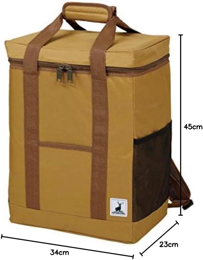 Cold Bag Cooler Bag Square Rucksack Type Cooler Bag Brown Duck Usage Width 34 x Depth 23 x Height 45cm UE-621 Size
