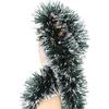 2m Christmas Tinsel Ribbon Garland Xmas Tree Hanging Pendent Ornaments Green Cane Ribbons Wreath for New Year Party Home Decor