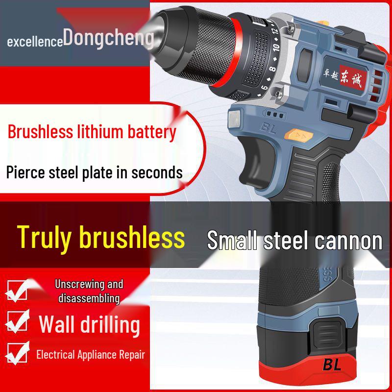 Rechargeable Brushless Lithium Battery High Power Impact Drill and Screwdriver