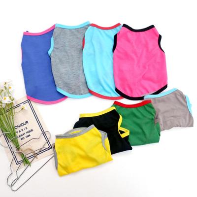 Pet Vest Anti-Hair Removal Mosquito Prevention Breathable Fabric Dog Vest Color-Blocking Design Pet Clothing