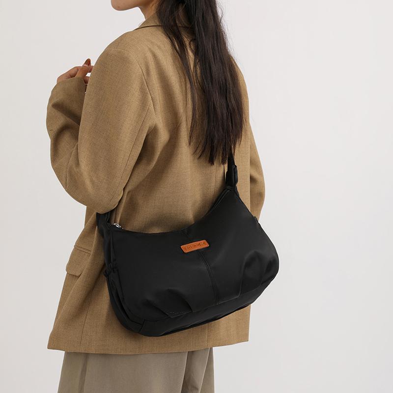 Casual Nylon Womens Shoulder Bag Fashion Simple College Style Crossbody Bag Large Capacity Designer Ladies Handbag Purse