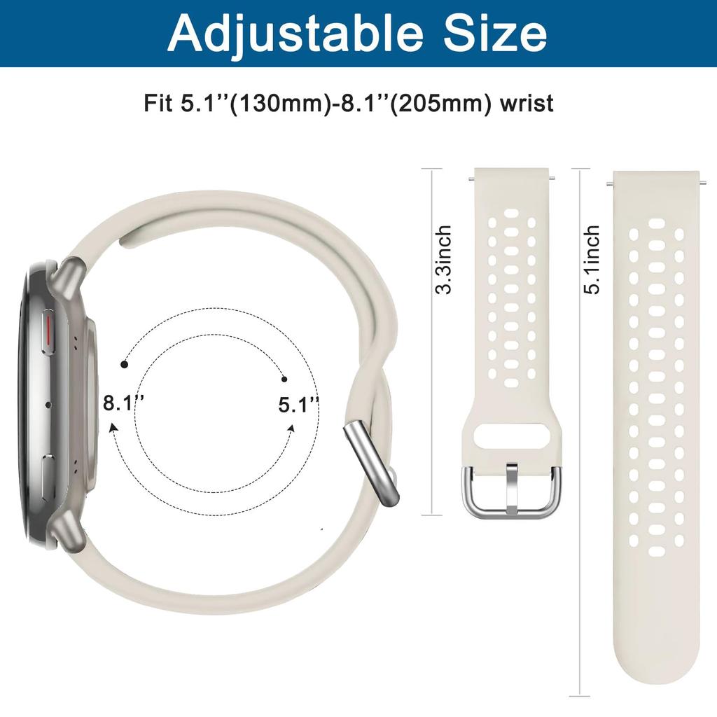 Original Band For Amazfit Active 2 watch Strap accessories sport breathable Silicone 20mm Bracelet Correa Amazfit GTS 3 2 4 mini