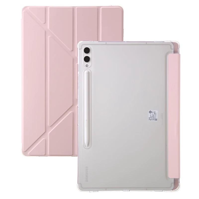 For Samsung Tab S10 S9 FE 10.9 Plus 12.4 13.1 Inch Case Acrylic Back Cover For Galaxy Tab A9 Plus S9 Fe 11" Pen Holder Cases