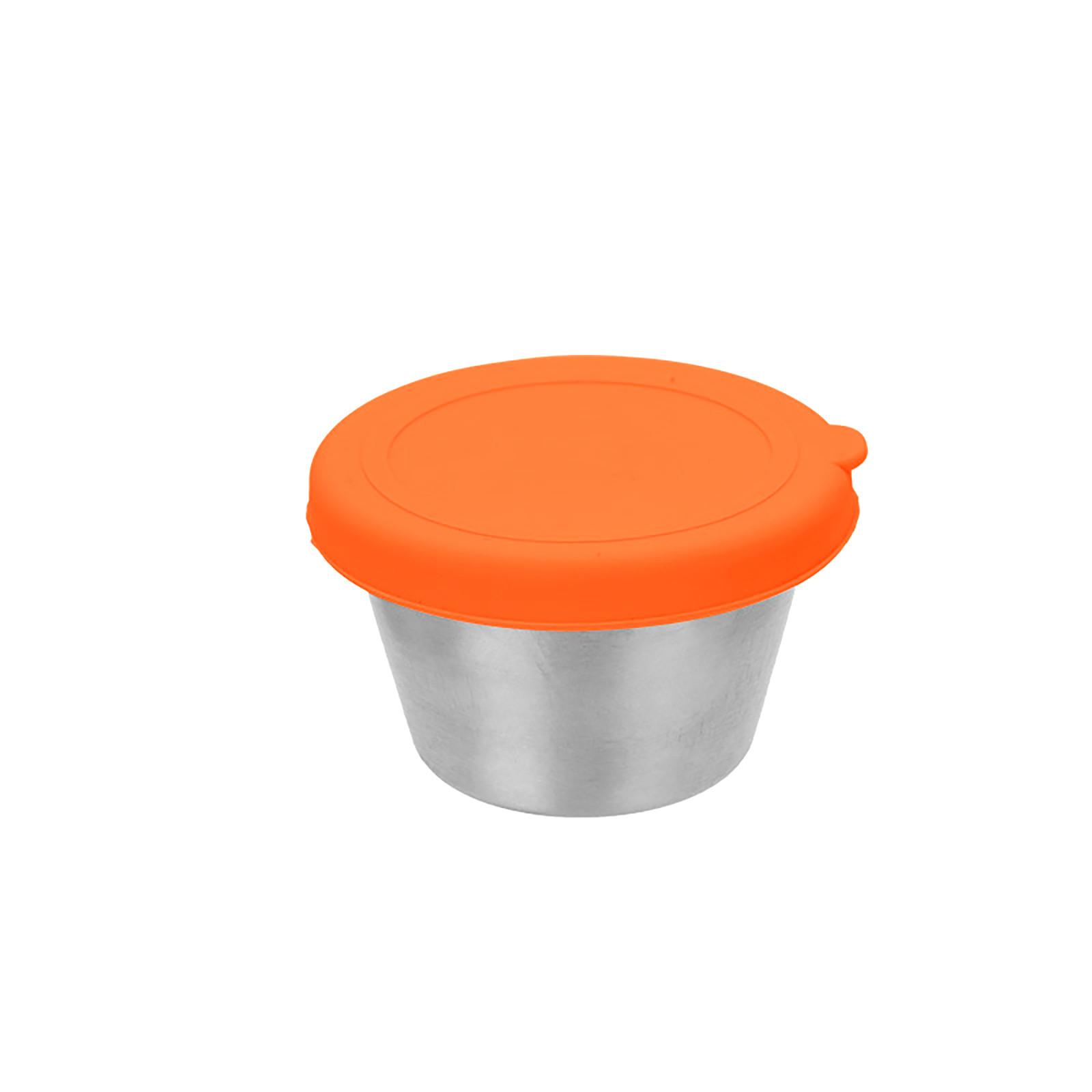 

Stainless Steel Dipping Plate, Tomato, Silicone Lid, Preservation Box, Sealed Leak Proof Cup, Seasoning Plate One Size оранжевый