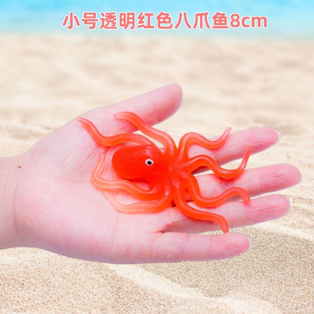 Educational Decoration Simulation Octopus Toy Ocean Sea Life Soft Elastic Toys Octopus Action Toy