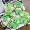 Ins Mini Cartoon Frog Series Plush Doll Key Chain Pendant Cute Bread Head Cover Plush Doll Creative Backpack Decoration Pendant