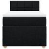 Box Spring Bed with Mattress Black 80 X 200 Cm Fabric