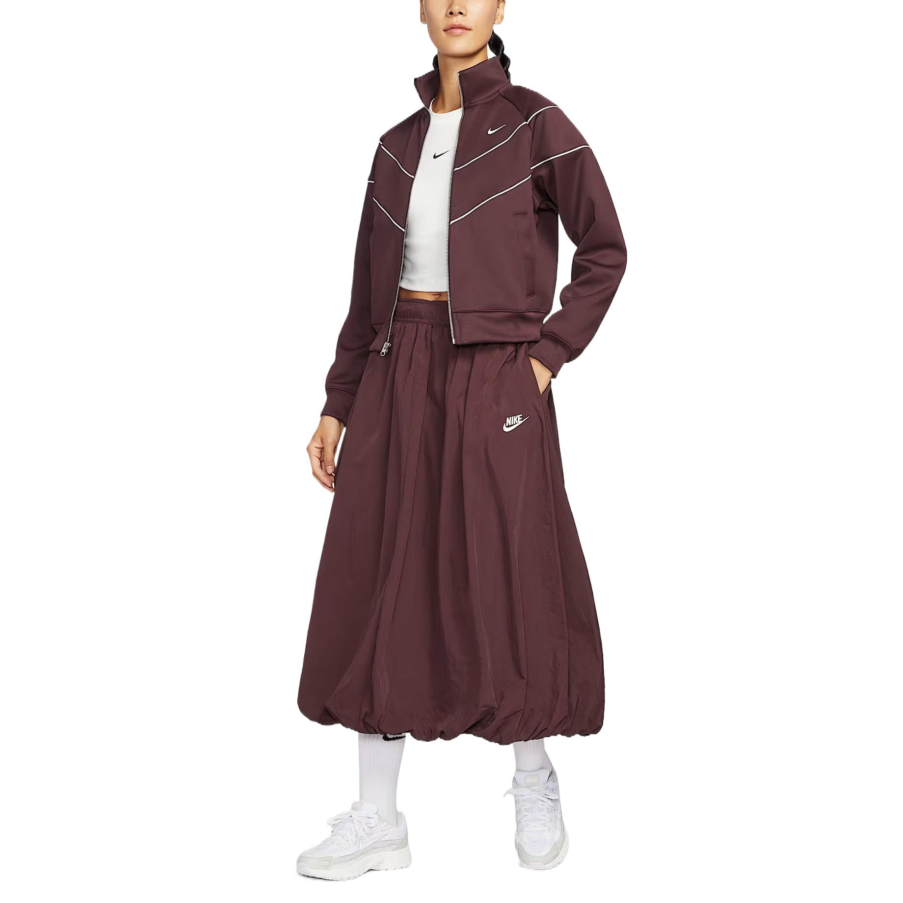 Nike Women s Sportswear Windrunner Skirt Burgundy Crush IM7451-652 L