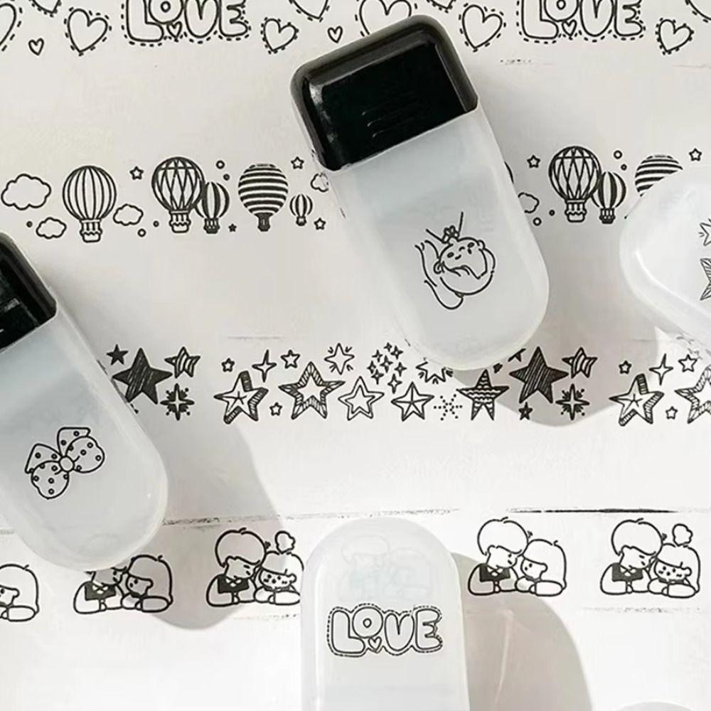 Drawing Marking Printed Roller Stamp Decorative Pattern Highlighter Roller Children Drawing Toy