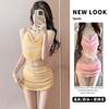 Swimsuit Sexy Skirt Bikini Split Three-piece Blouse Shows Slimming Vacation Beach Spa