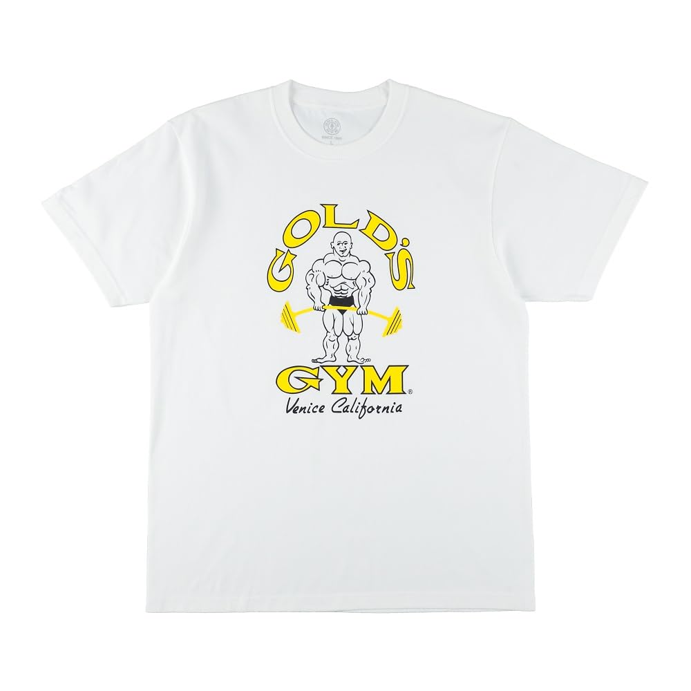 GYM Venice California Basic Venice for training and the gym GOLD'S T-Shirt (G5170 California) White/Large,