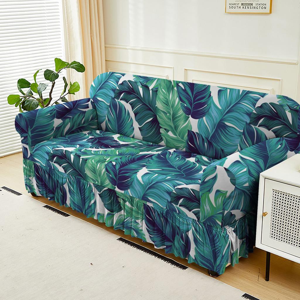 Universal All-Inclusive Elastic Sofa Cover, Four-Season Universal Sofa Cover, Nordic Style Internet Celebrity Skirt Sofa Protection