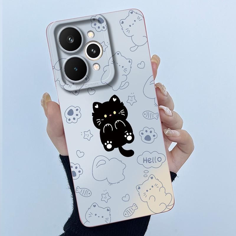 For Realme 15 Pro 5G Phone Case Cute Panda Girl Cats Liquid Silicone Soft Back Cover For Realme15 15Pro High Quality Phone Shell