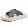 Fashion 2025 Casual Style Sandals Men Retro Hook & Loop Beach Slides Eco-Friendly Chunky Sole Outdoor Shoes with Arch Support & Non-Slip