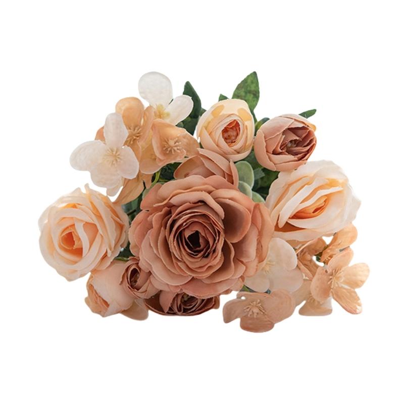 Modern Home Decoration Artificial Roses Elegant Design Wedding Anniversary Gift HX6C