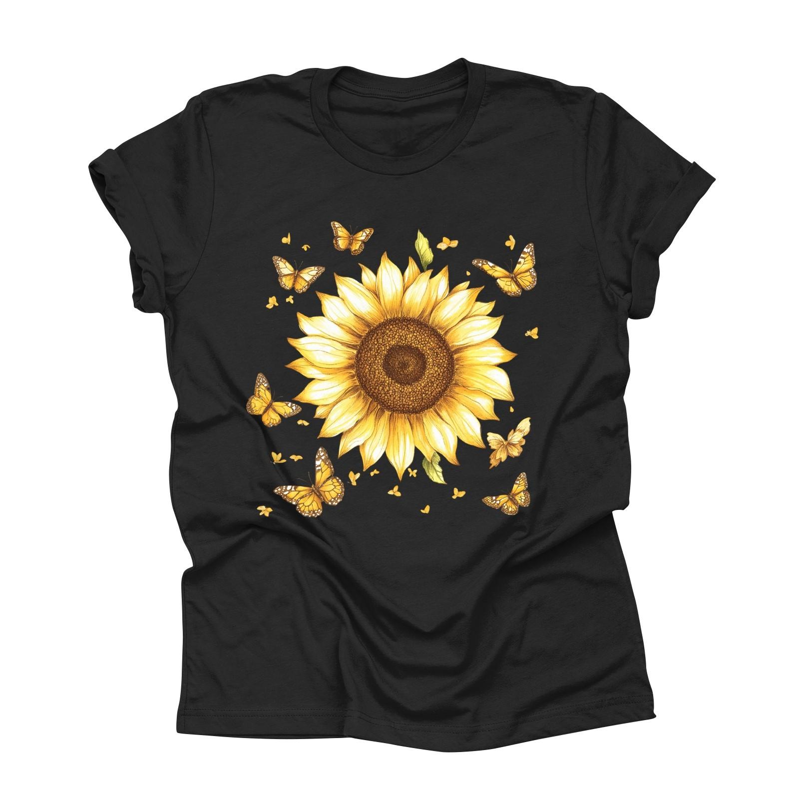 

Футболка свободного покроя унисекс с круглым вырезом и принтом L чёрный