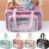 Large Capacity Toiletry Storage Pouch Transparent Clear Toiletry Case Portable Cosmetic Bag  Women