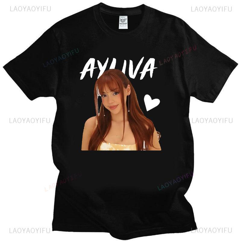 Ayliva Cute Girl T-Shirt Fashion Hipster Tee-Shirts Cotton Short Sleeves Vintage Streetwear Tops Summer O-Neck Unisex Camisetas