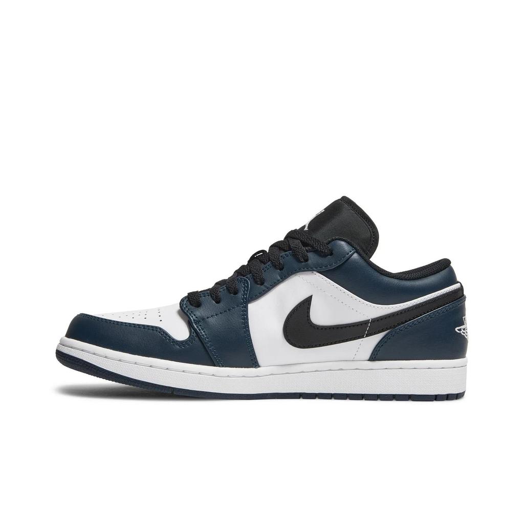 Air Jordan 1 Low 'Dark Teal' (Unisex) Armory Navy / White / Black Vintage Basketball Shoes 553558 411