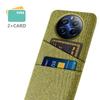 For Realme 12 Pro 5G/12 Pro+ 5G Case Cloth Texture Scratch-resistant Phone Shell with Dual Card Holder