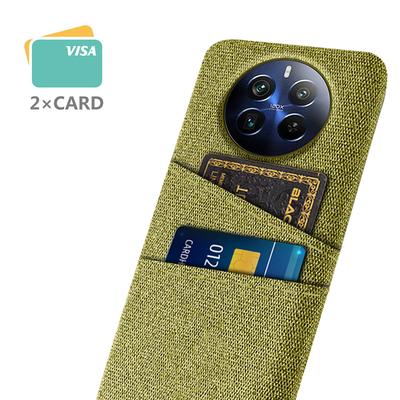 For Realme 12 Pro 5G/12 Pro+ 5G Case Cloth Texture Scratch-resistant Phone Shell with Dual Card Holder