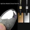 Högglans Metallisk Kromfärg Penna DIY Modeller Hantverk Spegelfinish Reflekterande Markör Elektroplätering Metalleffekt Skrivverktyg